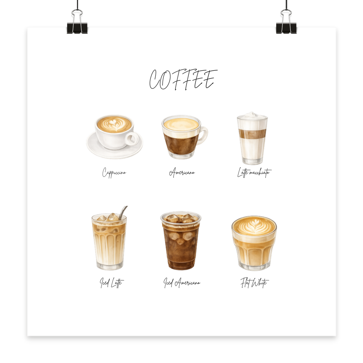 COFFEE - Poster 20x20