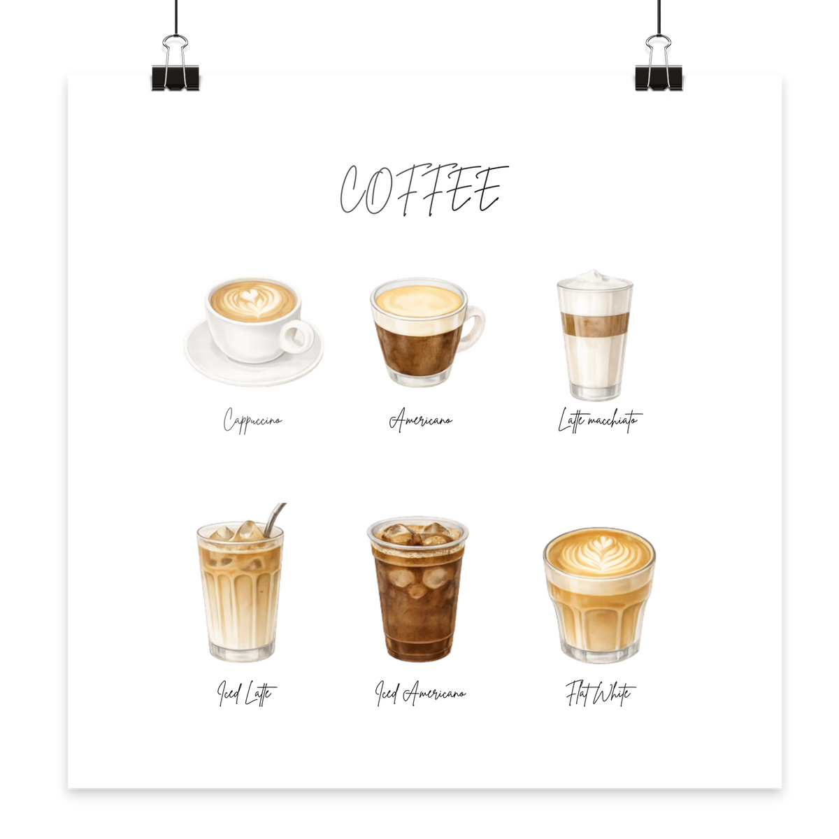 COFFEE - Poster 30x30