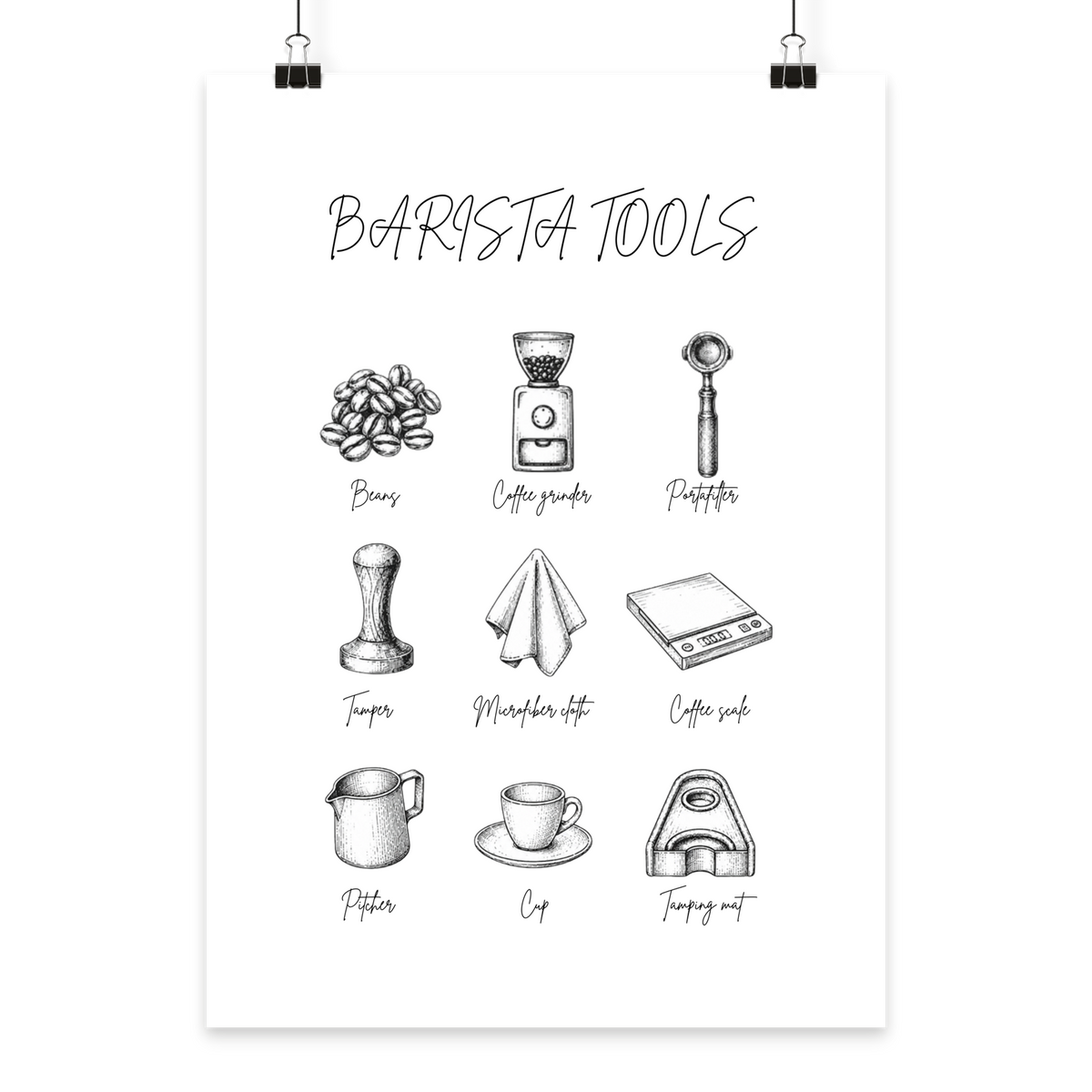 BARISTA TOOLS - Poster Din A2 (hoch)