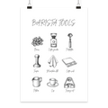 BARISTA TOOLS - Poster Din A3 (hoch)