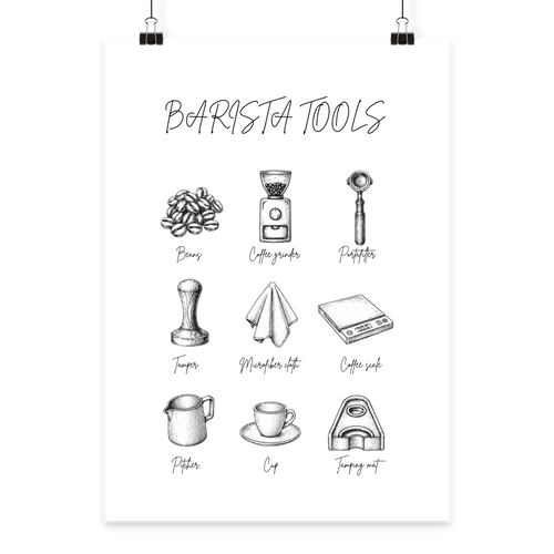 BARISTA TOOLS - Poster Din A3 (hoch)